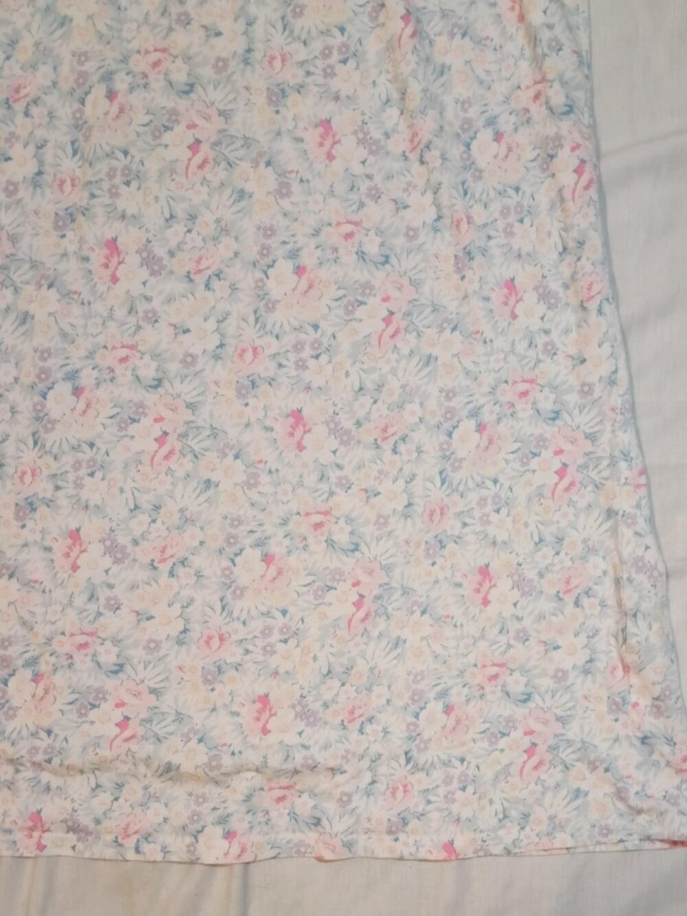 Lauren Ralph Lauren/Nightgown/Womens M/Pink Blue Floral/Ruffle Strap Cottagecore - Picture 7 of 8
